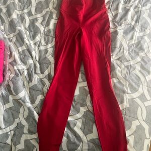 Lululemon Athletica Red Leggings